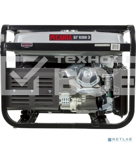 Электрогенератор бензиновый Ресанта БГ 6500 Э, 5.5 кВт, 66 дБ, 69.8 кг