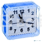 Часы-будильник Perfeo Quartz 'PF-TC-001', квадратные 5,5*5,5 см, синие, фото 1