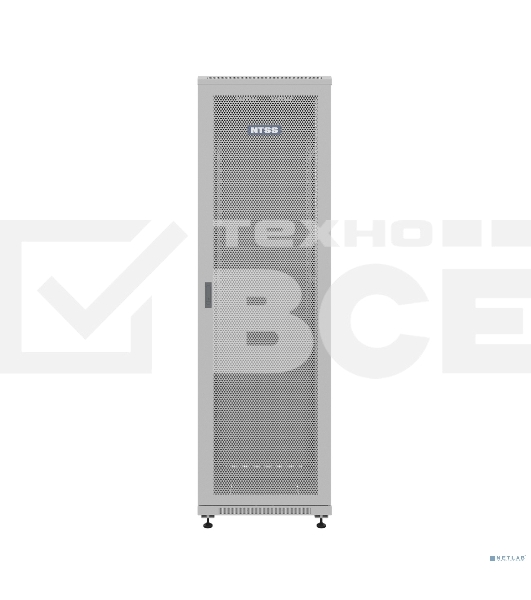 Шкаф серверный NTSS Премиум (NTSS-R22U6080PD) напольный 22U 600x800 мм пер. дв. перфор. металл 900 кг серый 710 мм 54 кг 1102 мм IP20 сталь