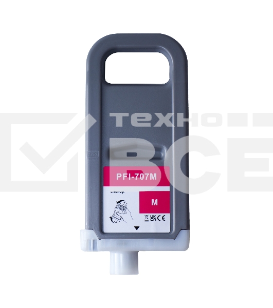 Картридж струйный Sakura 9823B001 (PFI-707M) для Canon, пурпурный, 700 мл.