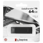 Флешка USB Kingston DataTraveler DT70 (DT70/64Gb), 64Gb, USB Type-C 3.2, R/W 70/45, черный, фото24