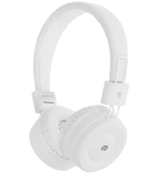 Беспроводные/проводные наушники Digma BT-17 белый, накладные, Bluetooth + проводной, складная конструкция, до 10 ч