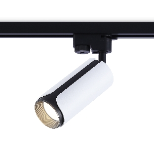Трековый однофазный светильник Ambrella light GL5154 WH/BK белый/черный GU10 D58*130