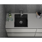 Мойка для кухни BAU Stil Pro 43х49, без выпуска, черный камень, фото8