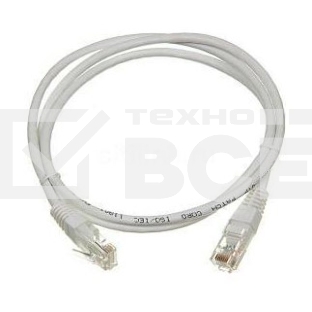 Кабель Патч-корд Lanmaster UTP TWT-45-45-1.0-WH вилка RJ-45-вилка RJ-45 кат.5е 1м белый ПВХ
