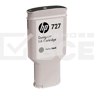 Картридж струйный HP 727 C1Q12A черный матовый, 300мл, для Designjet T920/T1500/T2500