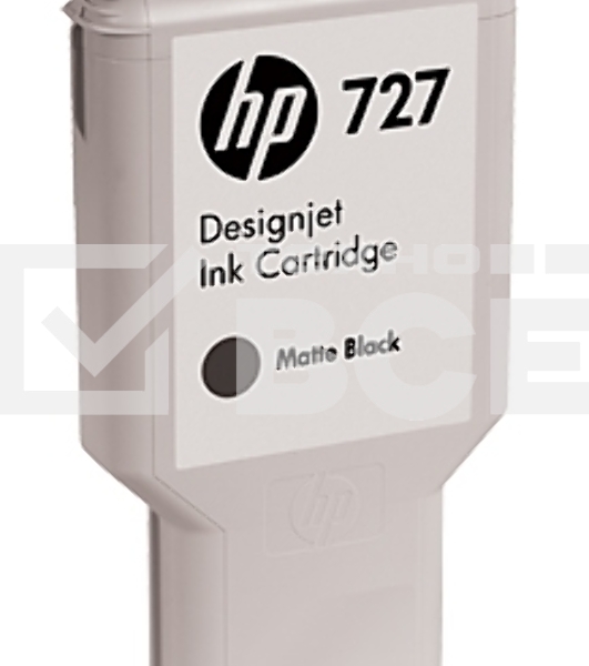 Картридж струйный HP 727 C1Q12A черный матовый, 300мл, для Designjet T920/T1500/T2500
