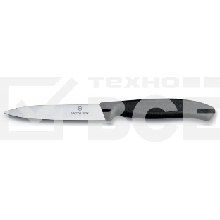 Нож кухонный Victorinox Swiss Classic (6.7703) стальной для чистки овощей и фруктов лезв.100мм прямая заточка черный без упаковки