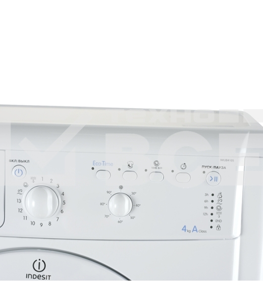 Стиральная машина Indesit IWUB 4105 белый, загр. фронтальная макс.: 4 кг 1000 об/мин класс: А
