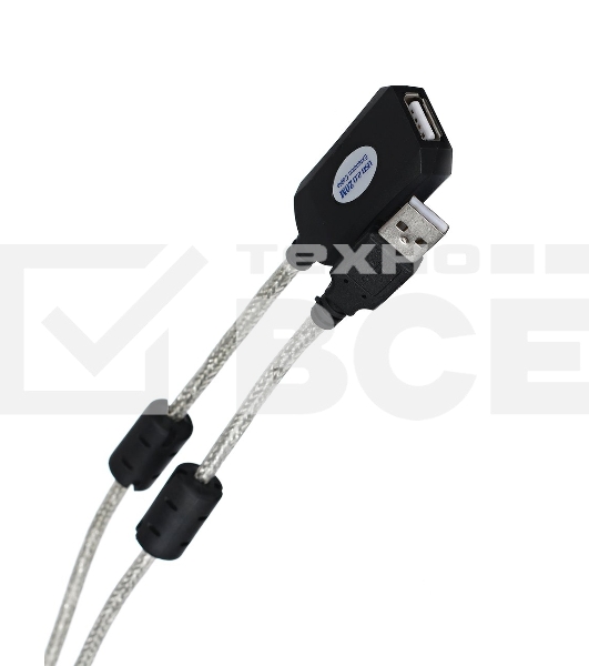 Кабель VCOM VUS7049-20M Кабель-адаптер USB2.0-repeater, удлинительный активный <Am-->Af> 20м