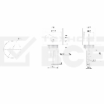 Выключатель клавишный 12V 20А (3с) ON-OFF черный ОВАЛ с зеленой LED подсветкой  Rexant, фото2