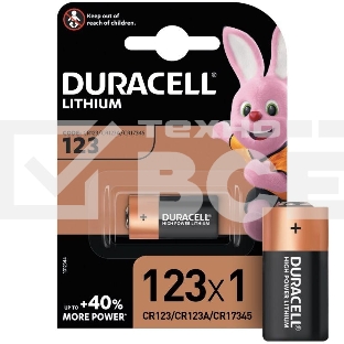 Литиевая батарейка Duracell CR123 ULTRA/High power Lithium (1шт. в уп-ке)