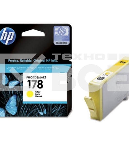 Картридж струйный HP №178 CB320HE желтый для HP C5383/C6383/B8553/D5463 (300стр.)