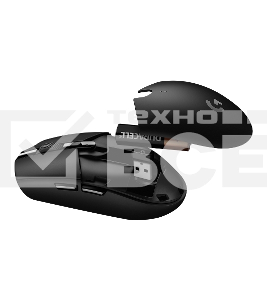 Мышь беспроводная Logitech G305 Lightspeed черный, 12000 dpi, радиоканал, USB, кнопки - 6