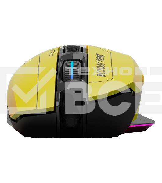 Мышь проводная A4Tech Bloody W70 Max желтый/черный, 10000 dpi, USB, кнопки - 9