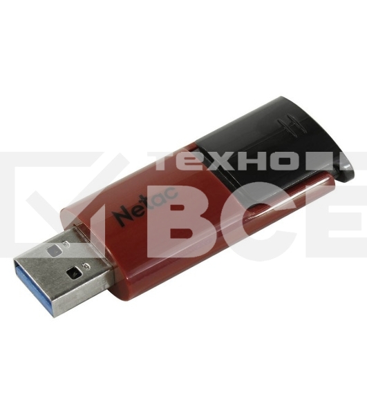 Флеш диск USB Drive Netac U182 NT03U182N-256G-30RE, USB3.0 256GB, retail version, черный/красный