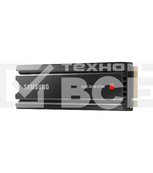 Накопитель SSD Samsung 980 PRO MZ-V8P2T0CW, 2Tb, PCIe 4.0 x4, M.2 2280, NVMe, R/W 7000/5100, с радиатором