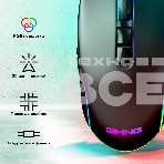 Мышь проводная GMNG XM003 черный, 32000 dpi, USB, кнопки - 10, фото14