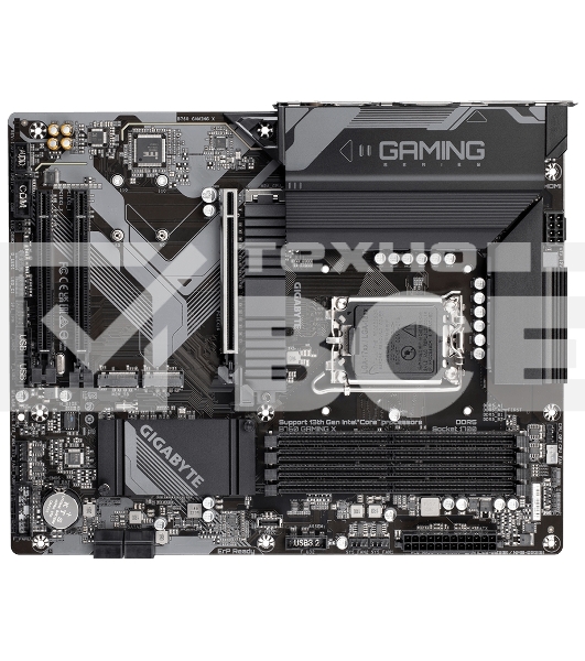 Материнская плата Gigabyte B760 GAMING X, LGA 1700, Intel B760, 4xDDR5, 4xSATA, 3xM.2, 1xPCI-E 4.0 x16, 2xPCI-E 3.0 x1, 1xHDMI, 1xDP, 1x 2.5Gb LAN, 1xUSB 3.2 Gen 2, 1xUSB 3.2 Gen 1, 5xUSB 2.0, 6x3.5 мм, 7.1, ATX