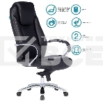 Кресло руководителя Бюрократ T-9923SL/BLACK черный, кожа, крестовина хром, фото9