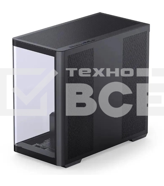 Корпус без блока питания/ Корпус JONSBO D300 Black MATX без БП, боковая панель из закаленного стекла, mini-ITX, micro-ATX, черный