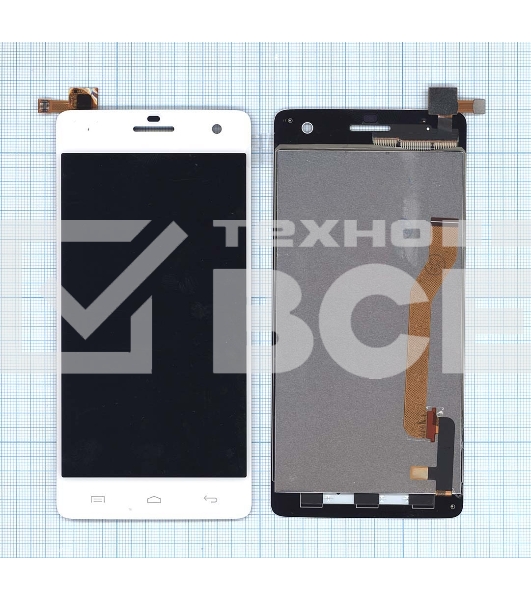 Дисплей для Micromax Canvas Knight A350 белый