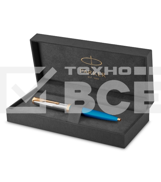 Ручка шариковая Parker 51 Premium (CW2169080) Turquoise GT M черн. черн. подар.кор.