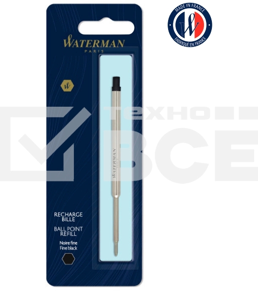 Стержень шариковый Waterman Standard Maxima (CW1964017) F 0.8мм черные чернила блистер
