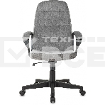 Кресло руководителя Бюрократ CH 002 Fabric Light-19 серый, крестов. пластик, фото9