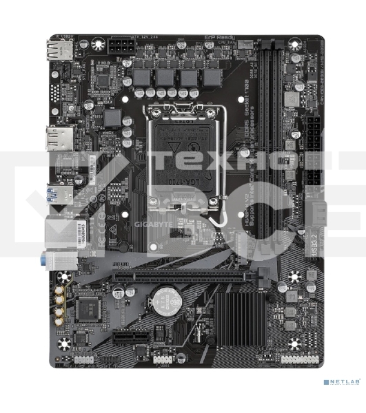 Материнская плата Gigabyte H610M K V2, LGA1700, Intel H610, 2xDDR5, 2xSATA, 1xM.2, 1xPCIe 4.0 x16, 1xPCIe 3.0 x1, 1xDP, 1xHDMI, 1x1Gb LAN, 2xUSB-A 5Gbps, 4xUSB-A 2.0, 3x3.5 мм, 7.1, mATX