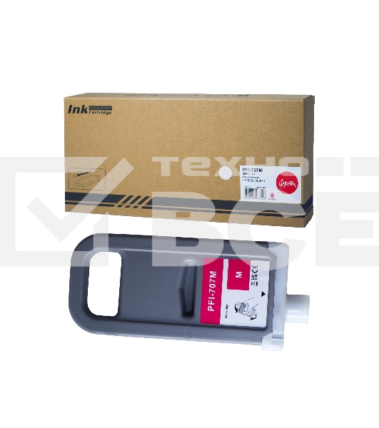 Картридж струйный Sakura 9823B001 (PFI-707M) для Canon, пурпурный, 700 мл.