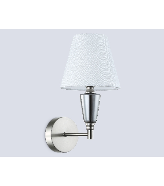 Настенный светильник Ambrella light LH75259 SN/FR сатин никель/белый матовый E14 max 40W 210*160*325