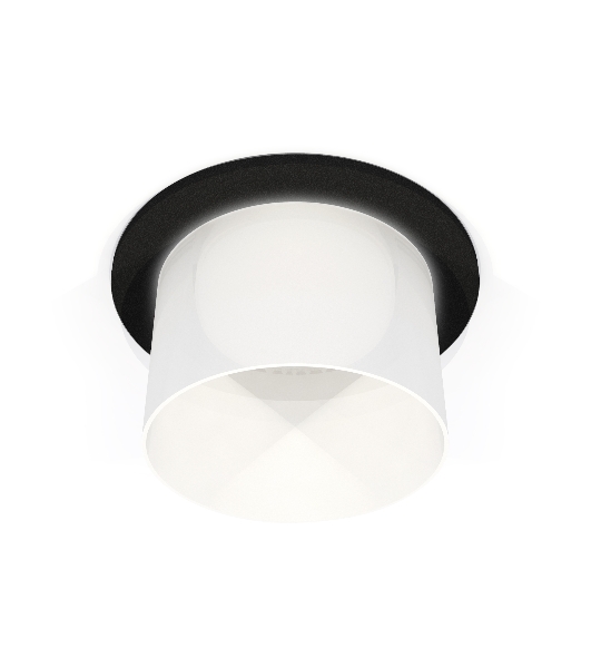 Комплект встраиваемого светильника Ambrella light XC6513067 SBK/FR черный песок/белый матовый MR16 GU5.3 (C6513, N6252)