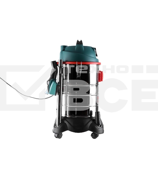 Строительный пылесос Haммer Flex PIL30A 196423 181-002 для сух/вл уборки 1400Вт 30л + розетка для электроинструмента