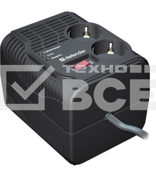 Стабилизатор, Defender AVR Typhoon 1000 максимальная мощность 320 Вт