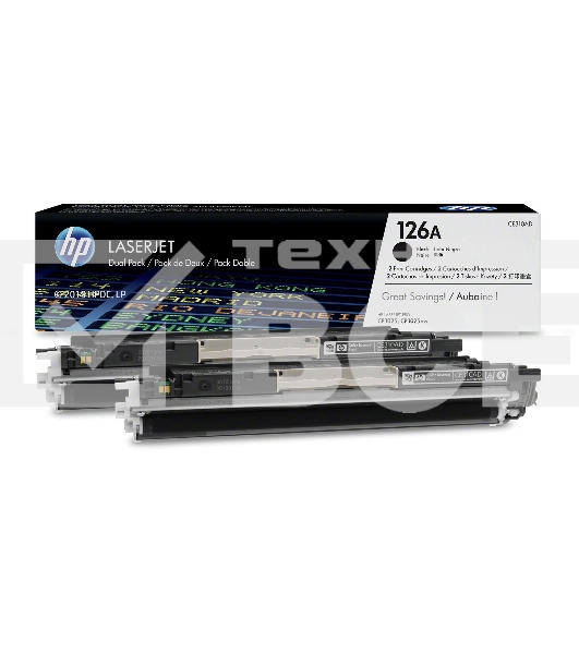Картридж лазерный HP CE310AD черный двойная упаковка для LaserJet Pro CP102 2 х 1200 стр.