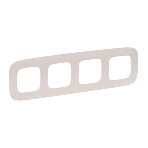 Рамка 'Слоновая кость'. 4-постовая универсальная Valena ALLURE., фото 1