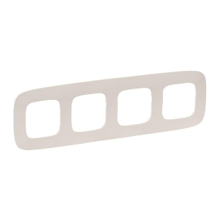 Рамка 'Слоновая кость'. 4-постовая универсальная Valena ALLURE.