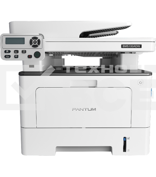 МФУ лазерный Pantum BM5100ADW, A4, ч/б, печ. до 40 стр/мин., скан. до 24 стр/мин., 1200x1200dpi, USB, RJ-45, Wi-Fi