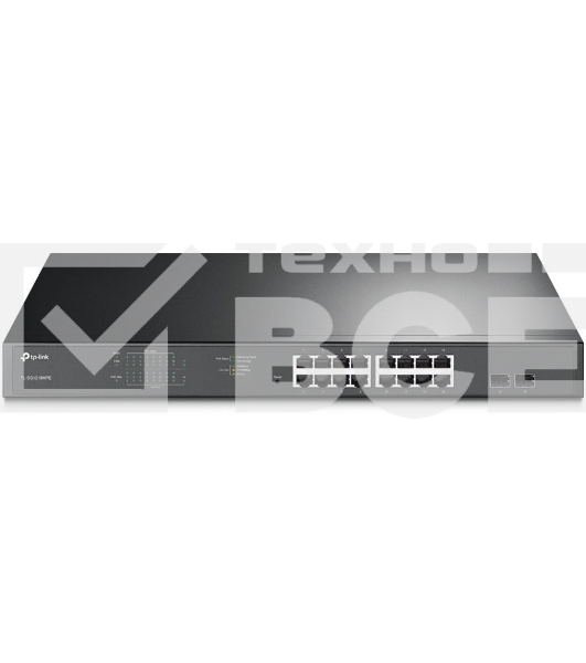 Коммутатор 16-port Gigabit PoE Easy Smart switch, 802.3af on ports 1-16, PoE budget 192 watts, desktop and rack-mountable