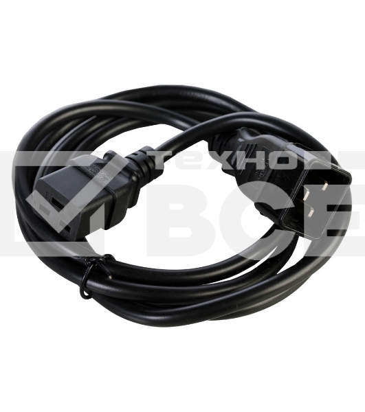 Шнур питания Rem R-16-CORD-C19-S-1.8 C19-Schuko проводник.:3x1.5мм2 1.8м 250В 16А (упак.:1шт) черный
