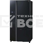 Холодильник Sharp SJWX99ABK серный трехкамерный  морозилка снизу 423/179л, фото6