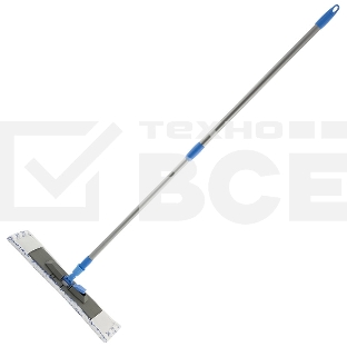 Швабра для пола BRILLIANCE с насадкой из микрофибры с абразивом, телескопич. рукоятка 120см