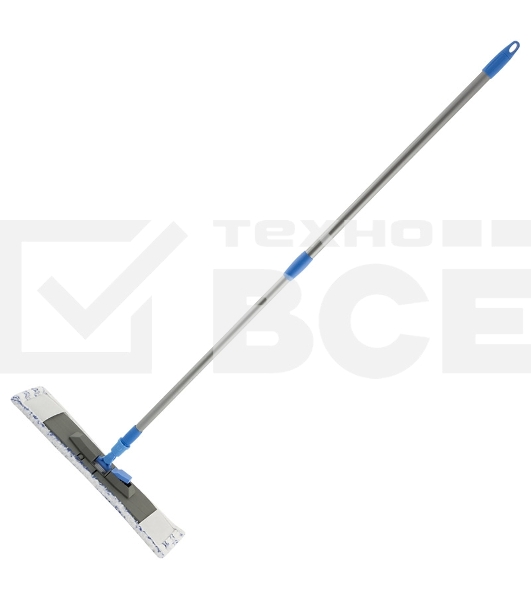 Швабра для пола BRILLIANCE с насадкой из микрофибры с абразивом, телескопич. рукоятка 120см