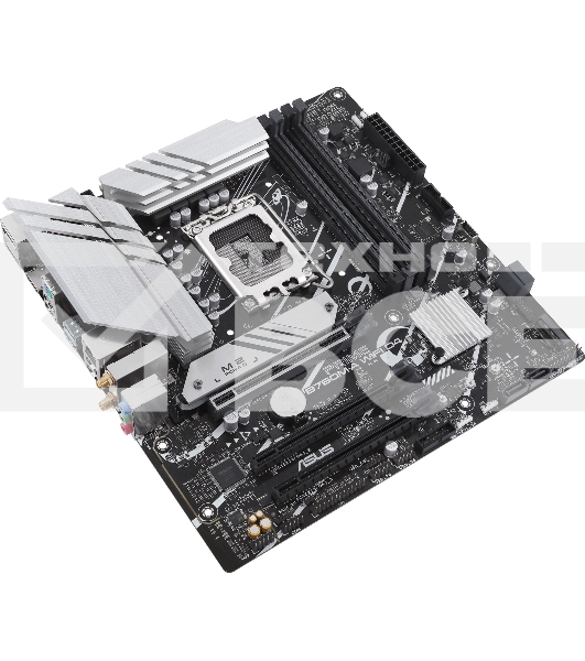 Материнская плата ASUS PRIME B760M-A WIFI D4, LGA 1700, Intel B760, 4xDDR4, 4xSATA, 2xM.2, 1xPCIe 4.0 x16, 1xPCIe 4.0 x4, 1xPCIe 4.0 x1, 2xHDMI, 1xDP, 1x 2.5Gb LAN, 2xUSB-A 3.2 Gen 2, 4xUSB-A 2.0, 3x3.5 мм, 7.1, mATX