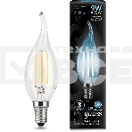 Лампа светодиодная Filament Свеча на ветру E14 9Вт 4100К GAUSS 104801209, фото3