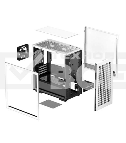 Компьютерный корпус Deepcool CH370 белый без БП mATX 1x120mm 1xUSB2.0 1xUSB3.0 audio bott PSU