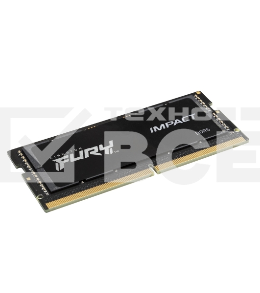 Оперативная память Kingston Fury Impact, DDR5, 16GB (1x16GB), 4800MHz, CL38, SO-DIMM