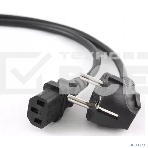 Кабель питания Cablexpert Schuko-C13, 3х0.5мм2, 6А, с заземлением, 1.8м, черный, без инд.уп., 500 шт [PC-186-1-2], фото 1