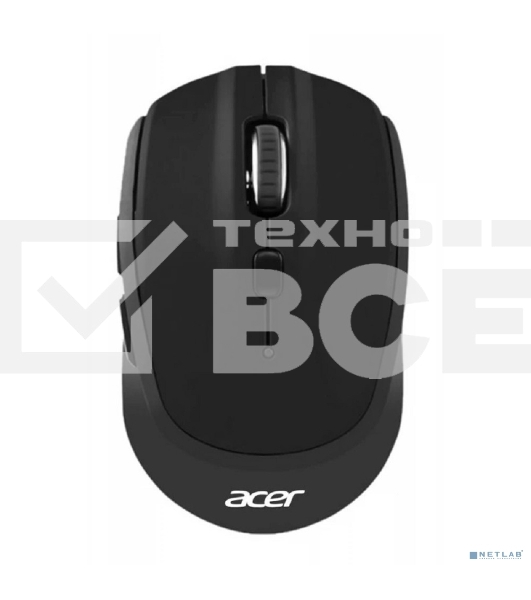 Мышь беспроводная Acer OMR050 черный, 1600 dpi, радиоканал, Bluetooth, USB, кнопки - 6